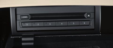 1 CD changer Located in glove box, for up to six CDs.