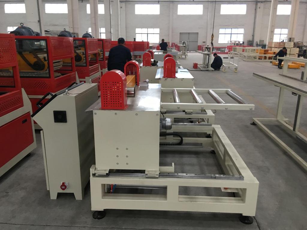 Way of haul off Qty of rubber roller Specification Power of motor Speed Way of up and down Max traction Side trimming cutter and dust collector Saw slice diameter Motor power Fluctuation type