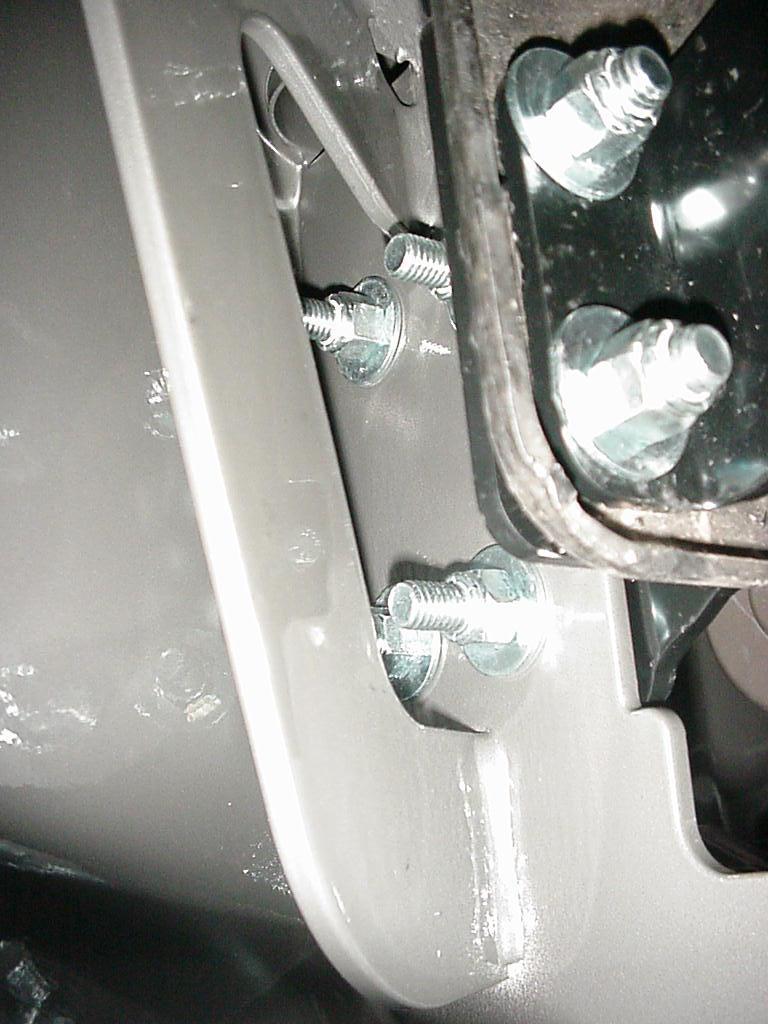 Figure 13: Tightening of bumper bolts. Driver s side shown. 12. Install the lower mounting brackets. The bracket fits into the vehicle blocker beam.