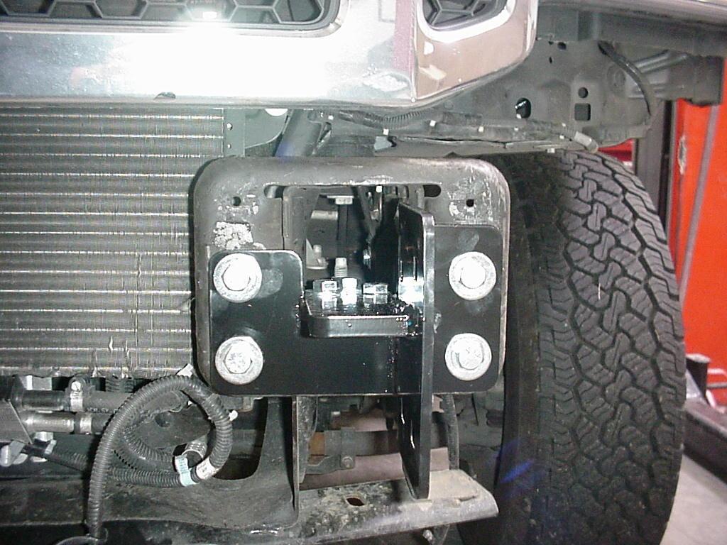 Figure 3: 5/8 hardware. 3. Install the main frame brackets to the vehicle frame. See Figure 4 for appropriate left and right bracket locations.