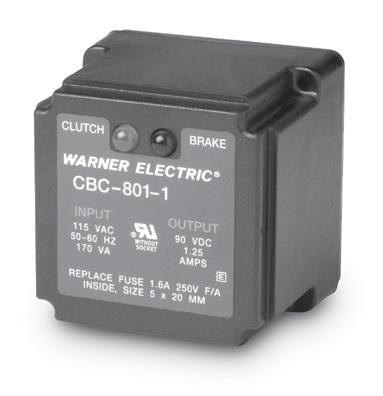The wiring connections are made at the socket. The CBC-801 will operate two units separately or simultaneously. Octal socket is purchased separately. Dimensions 1.718" ±.031" 1.968" ±.031" SQ. STD.