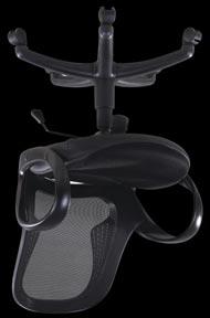 MESH NEW! Milo Series Task Arm Chair Black Mesh Model No. XSL6023 Black Mesh Back with Black Fabric Seat. Overall: 25.25 D x 25.25 W x 33.