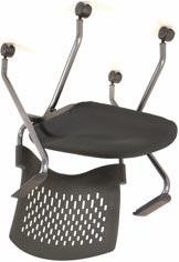 75 W x 19.25 D x 19.25 H List $367 Agenda Nesting Chair without Arms Model No.