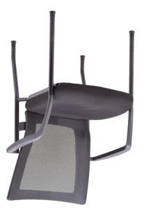 75 W x 26 D x 33.5 H Seat: 19 W x 16.25 D x 18.25 H List $699 SEATING Pissarro Nesting Chair without Arms Model No.
