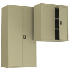 Adjustable shelves. A. Storage Cabinet 36"H PL152-35.5"W x 22"D List $661 B. Storage Cabinet 29"H PL113-35.