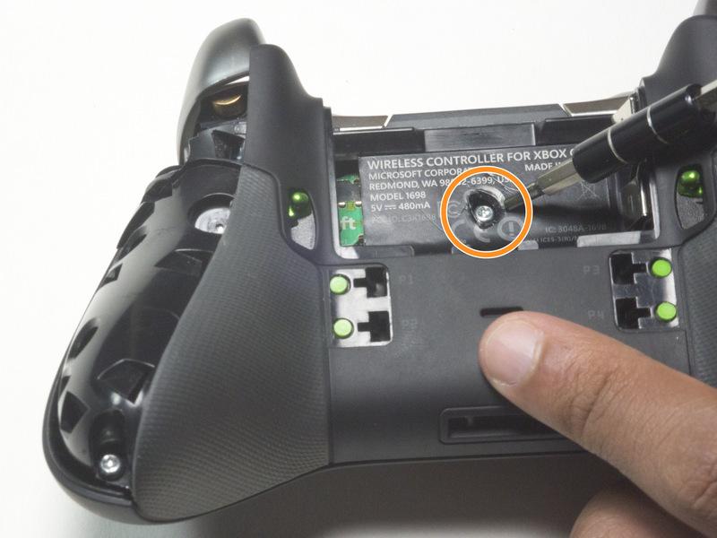 triggers of the controller.