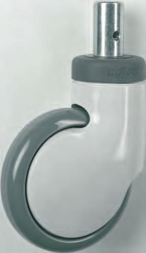 Combi Swivel Casters Combi Casters feature a head-bearing design that allows 360-degree swiveling with complete freedom.