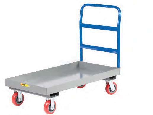 Combo Cart Combination Shelf and Platform Truck This unique cart combines the storage capacity of multiple shelves with the utility of an open deck platform truck.