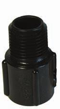 PRO-SPEC FITTINGS EMITTER PVC MALE ADAPTER Made of high impact PVC to endure the harshest