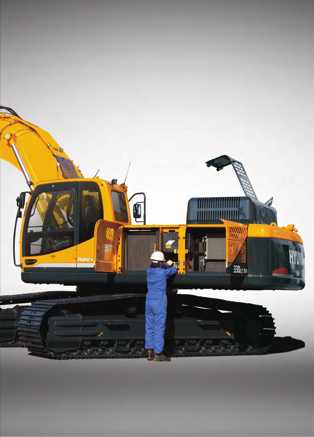Fuel Efficiency 9A series excavators are engineered to be extremely fuel efficient.