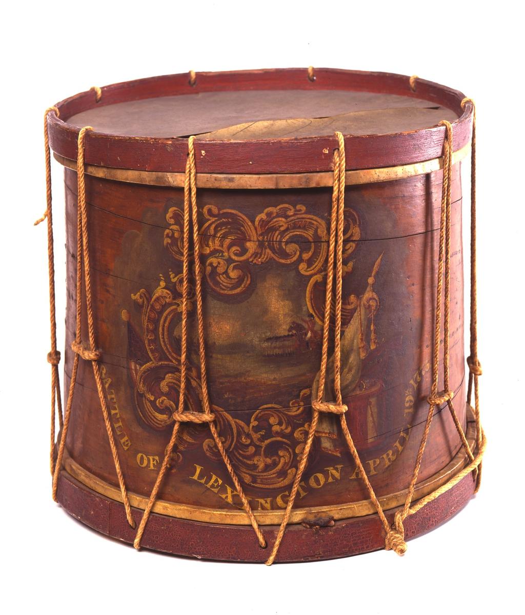William Diamond Drum 1775 This drum was used by 19-year-old drummer William Diamond to call the Lexington militia to