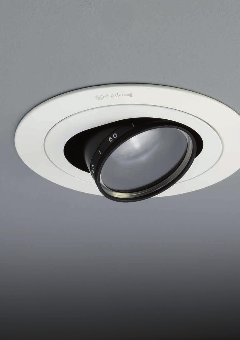 BRA LED The BRA LED recessed spotlight introduces a new lighting dimension to retail and display space, both ranges meet the tough demands of these environments by providing good
