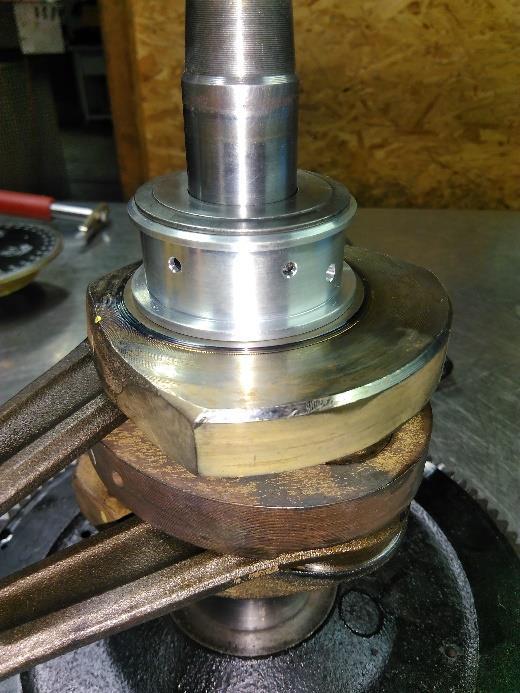 Step 9: Mount the bearing and the plate