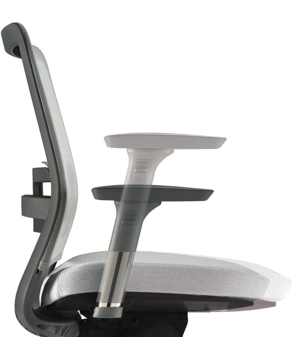 Adjusts to your day Raise or lower to support your forearms with optional height adjustable arms and height adjustable