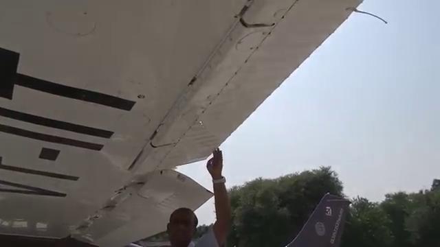 excessive play for corrosion and security. So, these are the aileron, you can see we need to check these ailerons their movement.