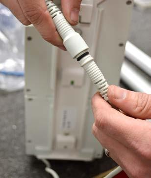 NOT Properly Inserted: The cord plug is flush with or sticking out of the outlet Properly Inserted: The