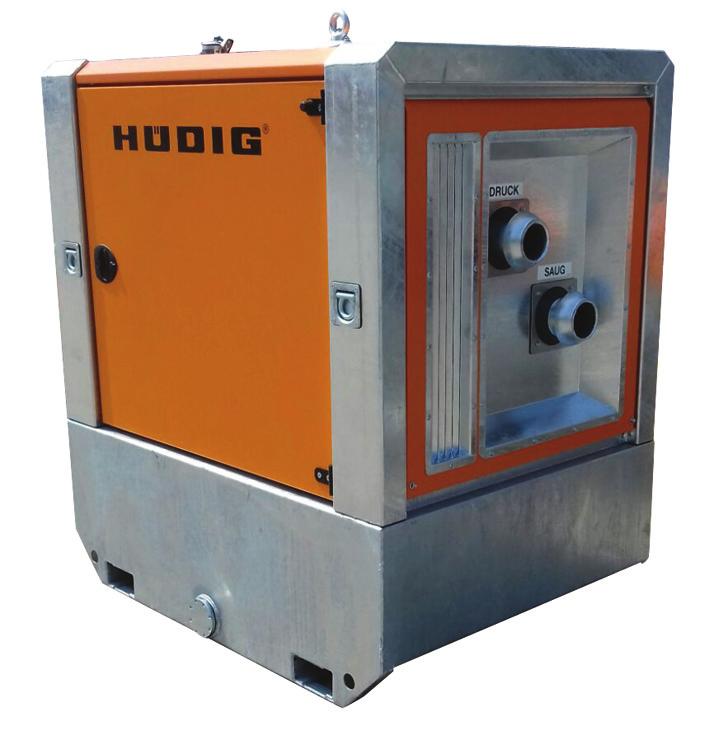 The range of HÜDIG dewatering equipment, sewage pumps and wastewater pumps that we now supply includes electrical vacuum pump units, diesel vacuum pump units, piston pumps, jetting pumps, sewage