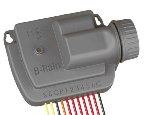 PROFESSIONAL IRRIGATION SYSTEMS BATTERY CONTROLLER B-RAIN 9 VDC IP68 Controller With an IP68 rating, B-Rain modules are designed for installation in a valve box.