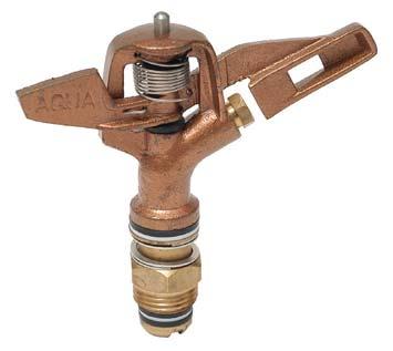 PROFESSIONAL IRRIGATION SYSTEMS 1/2 METAL SPRINKLER SPRINKLER - PART CIRCLE Available in 1/2 BSP/NPT Male Thread Connection Bronze Body & Arm Brass Bearing Sleeve & Nipple Stainless Steel Springs &