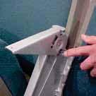 See 3-6 for proper removal of armrest. Tighten loose hardware and replace any missing or damaged hardware.
