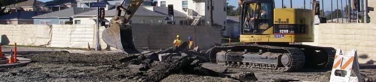 Demolition work, curb and gutter installation, street repaving and final civil