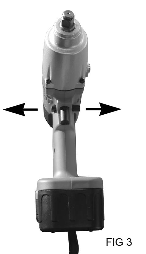 AN INCORRECT SOCKET WILL CAUSE DAMAGE TO THE BOLT OR NUT. 1. Align the chosen socket and simply push it onto the anvil. Use only ½ square drive impact sockets as listed on page 14. 2.