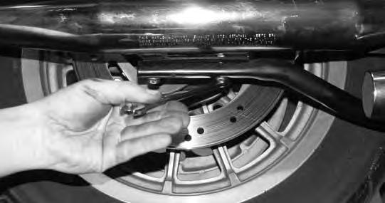 When installation is complete, wipe all thumb prints from Chrome Exhaust before starting motorcycle or they