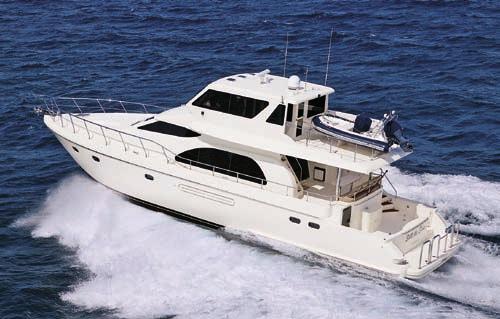 Hampton 660 Cockpit Motor Yacht Specifications and Standard Equipment List Hull, Superstructure, and Deck Frameless windows Interior Finish Cabinet for entertainment Cedar lined hanging lockers