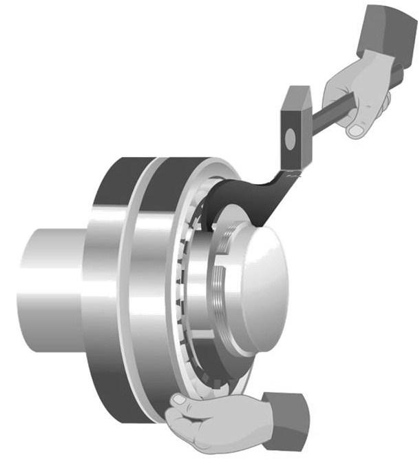 Several measurements will help verify the clearance and improve consistency in the measurement method. Fig. 4 Fig. 5 Fig. 6 A bearing on a shaft (Fig.