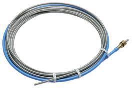 035 inch (0.6 0.9 mm) steel/stainless steel wires. Rated at 135 amps, 30-percent duty cycle. Includes 12-foot (3.7 m) cable assembly and custom carrying case.