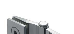 GLASS DOOR HINGE "SOFIA" GLASS TO GLASS 180º Application: Suitable for