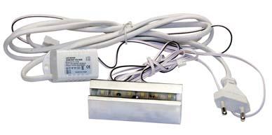 ALU SIGN BOARD SCREWS W/LED LIGHT 6 Alu sign board screws w/led light F/ 2-12 mm glass or