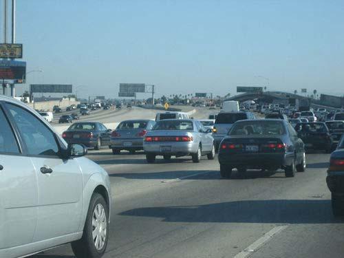 Residents of Los Angeles, California, must deal with gridlock traffic every day.