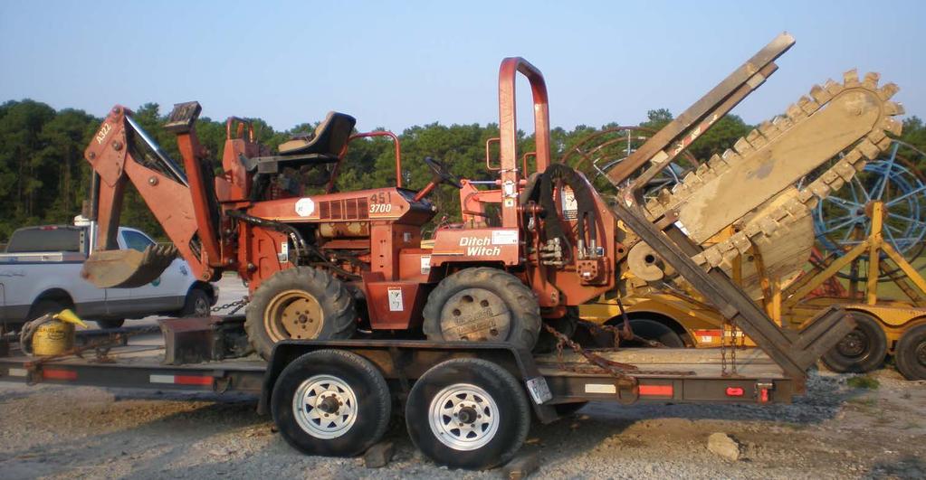 Securing Heavy Equipment Equipment weighing less than 10,000 lbs.