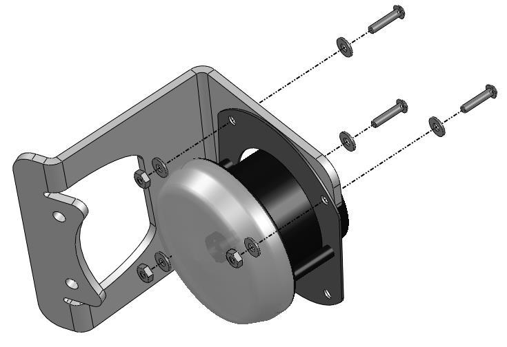 and nylock hex nuts. Figure 10 - Fog Light to Bracket Installation 10.