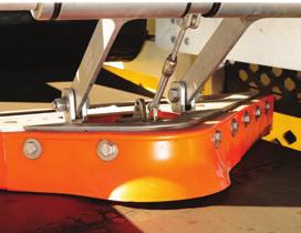 Ploughs are traditionally installed approximately two rollers prior to the pulley and between two flat return rollers, ensuring the plough is flat and stable on the belt, performing at its optimum