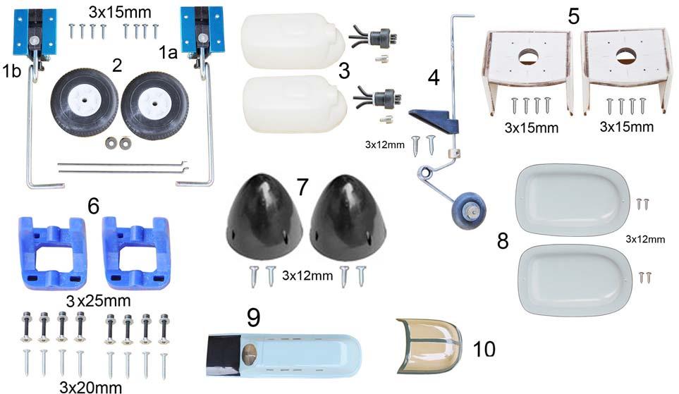 Plastic parts for Fuel tank. 9.