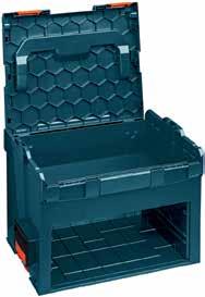 L-BOXX-3D Traditional L-BOXX-2 tool storage on top with expanded dual organizer storage on bottom.