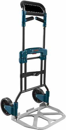 HEAVY-DUTY FOLDING CART XL-CART NEW FOLD-OUT AUXILIARY HANDLES Offers more stability when transporting heavier/wider loads; all gripping areas wrapped in soft grip foam INSTANT FOLDING PUSH BUTTON