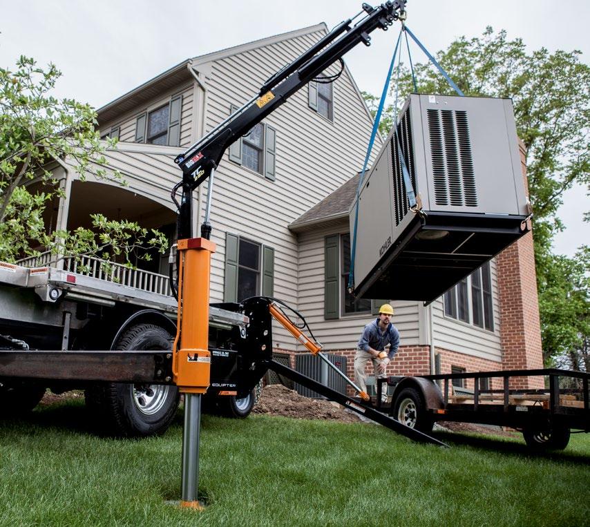 Equipter has created this mobile crane to provide increased maneuverability and advanced functionality at a lower price point in comparison to full-size cranes.