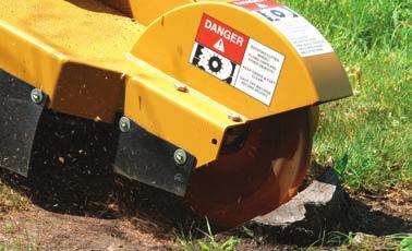 RG13 Rayco s Mini Work-Force Line of handlebar stump cutters is designed to provide a rugged, compact solution for stump removal in