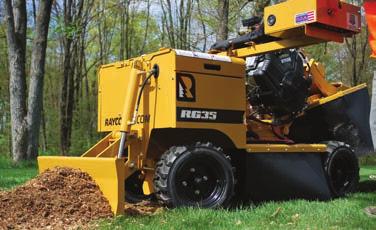 The RG27 (27 hp) and RG35 (35 hp) Super Jr stump cutters bring revolutionary design