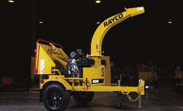 The RC1220G is Rayco s newest 12-inch capacity chipper. It features a powerful feed, 89 hp GM gasoline engine, and X-Charge discharge.