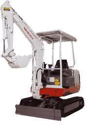 Takeuchi 0.8 tonne Excavator Hire a 0.8 Tonne Takeuchi excavator for all landscaping, plumbing and demolition work where tight access excavation is required.