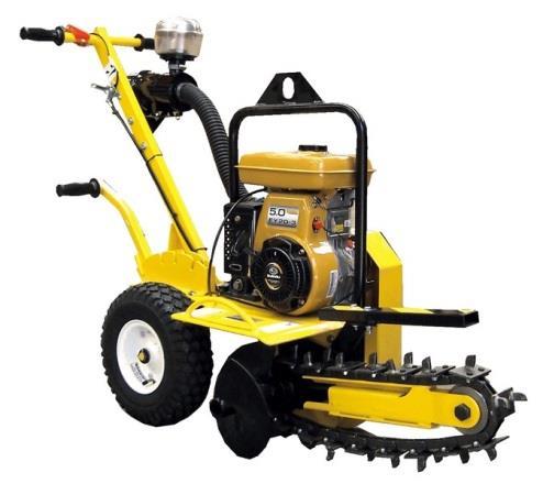 Designed for softer soils only. If the ground's rock hard use the dingo trencher. TRAILER INCLUDED Dingo Hire Kanga Mini Loader Trencher Trench size: up to 900mm deep by 150mm wide.