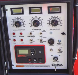 Integrated Operator Control System Controls operate the entire unit and override possible