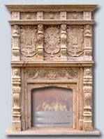 Hand carved Fireplace