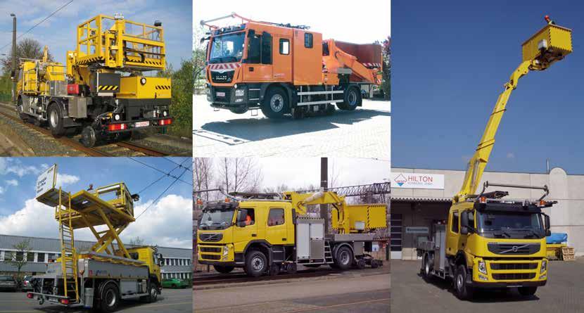 Our modular production system includes a wide range of different platforms, different sizes of workshop cabinets, loading cranes, pantograph measuring devices, self loading drum carriers or