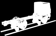 pneumatical cylinders, which enables the traction of the chassis on the rail