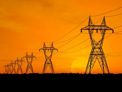 High Voltage Transmission lines Grid transmission lines, usually supported by tall metal towers, carry high voltage electricity over long